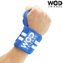 와드프렌즈 크로스핏선수용 로그 손목보호대 블루 롱타입 WF..., 단품