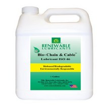 Renewable Lubricants Bio-Chain and Cable ISO 46 Lubricant Oil 1 Gallon Jug null, 1 gal., yellow