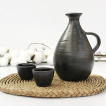 술병세트 옹기 도자기 주병 술병 전통 술잔 곡잔 세트