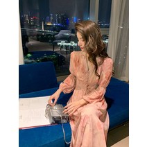 부담스럽지않은 멜로 플리츠 밑단셔링 플리츠 원피스 여성 라인 롱원피스 밴딩 하객룩 셔링