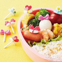 (일본) 토루네 도시락데코픽 도시락꾸미기 도시락픽 리본픽 반찬픽 (선물픽)