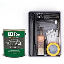 코스트코 베어 우드 스테인 페인트 3.78L와 도구세트, 퓨러(SC-131), 3780ml, 퓨러(SC-131), 1개