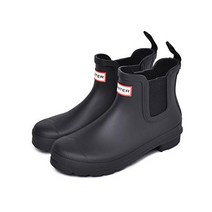 [헌터] 레인 부츠 장화 오리지널 첼시 ORIGINAL CHELSEA WFS2078 RMA BLACK US8(25.0 cm) [품]