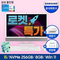 삼성 일체형PC 올인원PC DM530ADA-L58AH (11세대 인텔 i5-1135G4 60.5cm 8GB 256GB SSD Iris Xe Graphics WIN11), WIN 11, DM530ADA-L58A