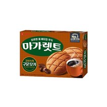 롯데 마가렛트 구운모카 352g 쫀듯한 바삭한 수제쿠키 사무실간식, 3개