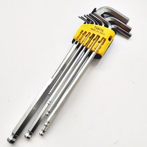 일제 육각렌치 볼 L 엘렌치 세트 미리 mm 렌찌 9pcs, 1개
