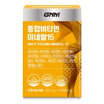 GNM 자연의품격 종합비타민 미네랄15, 1개, 90정