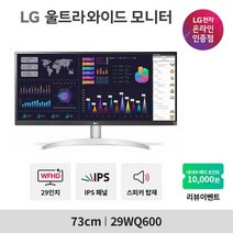 [LG전자] 울트라와이드 29WQ600 (29인치/IPS/WFHD/21:9/화면분할/USB-C/스피커) 와이드 모니터, 무료 택배배송