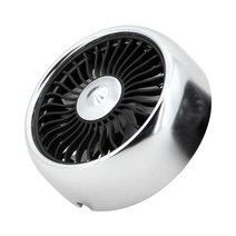 카큘레이터 지게차 차박태양열 선풍기 화물차 차량용 환풍기 12v 전기 자동차 팬 360도 회전 가능한 색상 조명 변경 자동차 자동 냉각 공기 순환기 팬, 공기 배출구 은색
