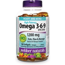 웨버네추럴 오메가 3-6-9 EPA+DHA 1200mg 180sg