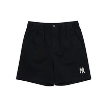 MLB 공용 스몰로고 면 우븐 반바지 3ASMB0123-50BKS