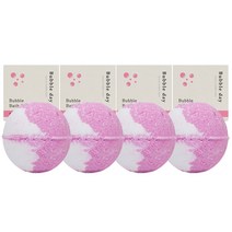 버블데이 배쓰밤 거품 입욕제 스트로베리 100g 4개, 80g