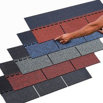 아스팔트 슁글 싱글 방수 시트 옥상 난연 파워 가드 우레탄 철벽 방어 지붕 매트 접착 타일 보수 누수 방지 페인트, 선셋 레드