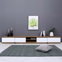 아트박스/플레인홈 리엄 거실장 세트 A 2700, 멀바우화이트