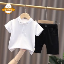 키즈송이 2023년 어린이 여름 상하복 세트 어린이 상하바지 세트복 패션 반팔 세트복