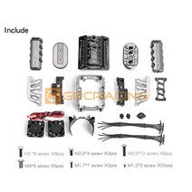 Rc 자동차 Grc 1976 F76 V8 엔진 모터 냉각 팬 라디에이터 110 크롤러 Txas Trx4 Trx6 Axial Scx10 D90 D100, [02] Gun color KIT
