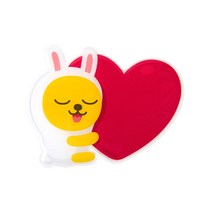 카카오프렌즈 하트쿠션 그립톡 라이언 어피치 무지 네오