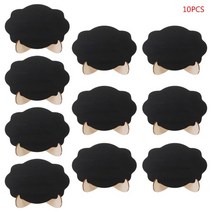 이케아 칠판 메뉴판 블랙보드 간판10pcs 나무 미니 구름 모양 테이블 기호 메모 메시지 스탠드 분필 보드 웨딩 파티 장식 용품