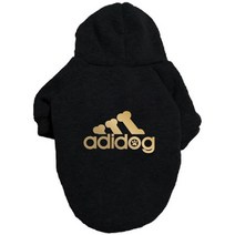 패션 큰 개 고양이 멋진 옷 가을 겨울 강아지 황금 편지 인쇄 후드 accesorios 강아지 점퍼 디자이너, golden add black+3XL  8-10 kg