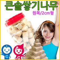 위withh_큰솔교육 2cm 쌓기나무 100pcs 비취 쌓기놀이 쌓기 완구 놀이방 펜토미노 소마큐브 어린이집 원목교구세트 장난감 카프라 정육면체 블록 큰♥withy, ♥withyou!