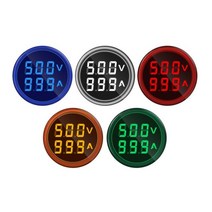 검류계 전류계 전류측정기 LED 디지털 전압계 헤르츠 HZ 미터 AC 50-500V 0-100A 전압 전류 볼트 앰프 테스터 감지기 신호등 Lndicator, Voltage Current, Green