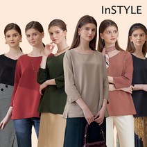 [InSTYLE] 인스타일 23FW 반전 티블라우스 6종