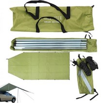 전원주택캐노피 차고지 이동식 바람막이 그늘막 접이식 옥상 방수 천막 캐노피 자동차 쉼터 그늘 캠핑 사이드 지붕 상단 텐트 UV 휴대용 비, 300x150cm