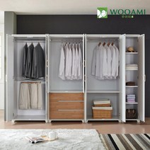 치트2800 장롱풀세트(거울선반형), 화이트오크