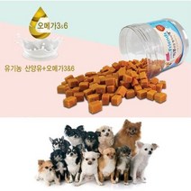 오메가 3 & 6 함유 반려견 연어고기 간식 영양식 음식, 상세페이지 참조