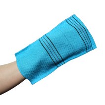 국산 전문가용 빅사이즈 때밀이타올 하늘색 (5장 10장) 때타올, 10장