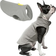 Gooby 강아지용 플리스 스웨터 조끼 네이비 XL, X-Large chest ( 22 )_Gray-Yell