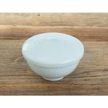 여주도자기 고급 조각목단 뚜껑있는 주발 뚜껑없는 대접 밥공기 전통 도자기 그릇 제사, 조각목단뚜껑주발