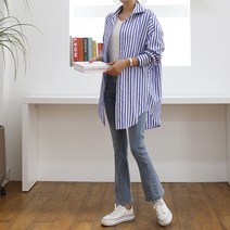 [쏭스타일] 베라스트라이프롱셔츠