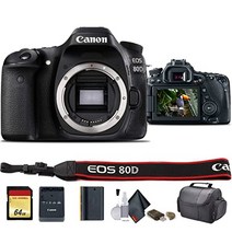 캐논 eos 80d dslr 카메라(1263c004) - 스타터 번들(국제 모델)
