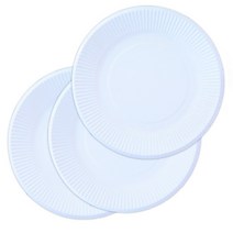 attizone 색접시 칼라종이접시 만들기/공작재료 12칼라벽(10장입) - 국내산, 흰색