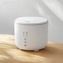 미니전기 밥솥 캠핑 화물차 Olayks 전기 밥솥 세라믹 라이너 가정용 쌀 요리 냄비 자동 보온 유지 400W, 01 WHITE_01 220-240V_05 KR