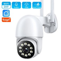 감시 카메라 CCTV 5MP 5X 줌 미니 IP 카메라 와이파이 3MP Tuya 스마트 Ai 자동 추적 홈 보안 야외 색상 IR, 5MP 64G 카드 추가, 협동사, 영국 플러그