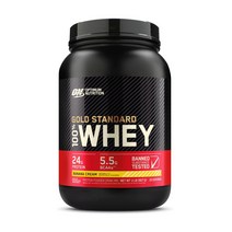 [Optimum Nutrition] 골드 스탠다드 웨이 프로틴 파우더 드링크 믹스 바나나 크림 29 서빙 907 g, 1개, 기본