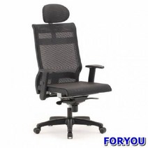 Foryou2982 관리자용 회전의자 도나우 대 올메쉬 사출발 의자 책상 공부, 블랙