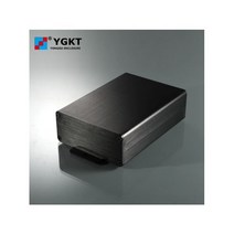 인클로저 알루미늄 케이스 전자 보드용 양극산화 처리, polish black, 120L