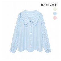 [바닐라비] 여성 더블 카라 원버튼 블라우스