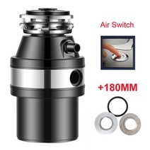 가정용 씽크대 음식물처리기370W 음식 쓰레기 처리 잔류 물 분쇄기 하수도 주방 싱크 어플 라 이언 스, 03 Air Adapter_01 미국