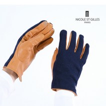[니콜생질] 남자 칼라콤비 가죽장갑 [KNML-7007]