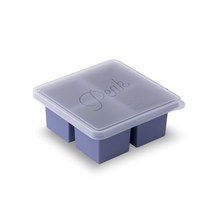 W&P 피크 컵 큐브 냉동고 트레이 4구 얼음틀, Blue