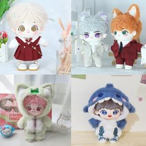 푸른옷장 20cm 인형옷 캣츠 샤크 우주복 브이넥 스커트 캐주얼 정장, 캐주얼 정장 블랙