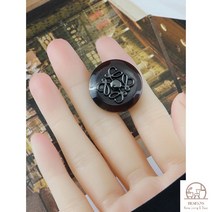 6개 코트 가디건 빈티지 수입 블라우스 15mm 단추 교체, 총색총무늬