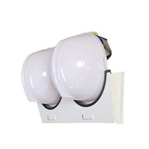 스틸재질 나사고정 벽걸이형 안전모 거치대 걸이대 2구 R001003, 옵션, 걸이대 2구 (스틸)