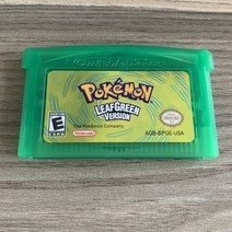 1108_쿠팡_메모리카드 비디오 게임 콘솔용 레트로 GBA 포켓몬 메모리 카드 파이어 레드/루비/사파이어/에, 05 LeafGreen
