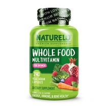 NATURELO 내츄렐로 홀푸드 멀티비타민 for Women 여성 멀티비타민 120 캡슐 / 240 캡슐, 240정, 1개