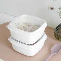 자취생용 밥 냉동보관 실리콘 용기 2P 보관이편리한